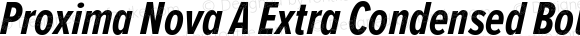 Proxima Nova A Extra Condensed Bold Italic