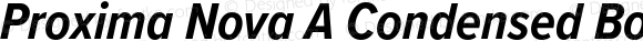 Proxima Nova A Condensed Bold Italic