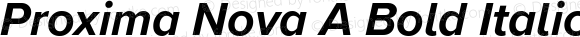 Proxima Nova A Bold Italic