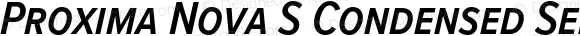 Proxima Nova S Condensed Semibold Italic