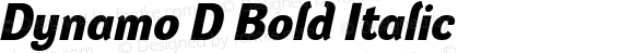 Dynamo D Bold Italic