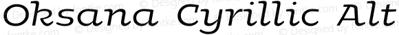 Oksana Cyrillic Alt DemiBold Italic