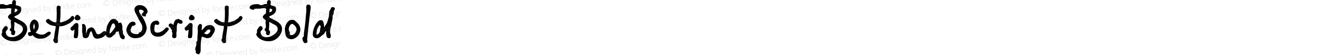 BetinaScript Bold