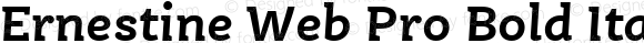 Ernestine Web Pro Bold Italic