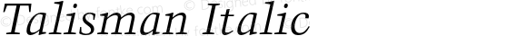 Talisman Italic