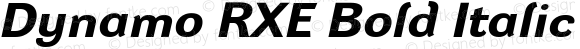 Dynamo RXE Bold Italic