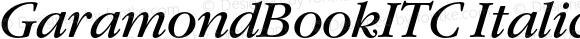 GaramondBookITC Italic