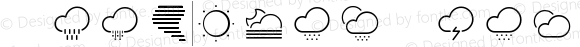 Outlined Weather Icons Regular