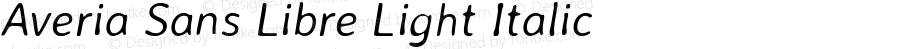 Averia Sans Libre Light Italic