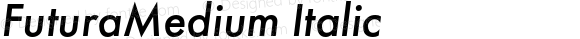 FuturaMedium Italic