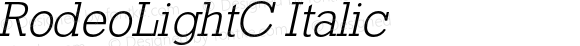 RodeoLightC Italic