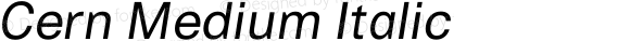 Cern Medium Italic