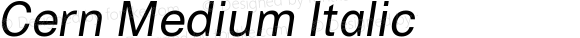 Cern Medium Italic