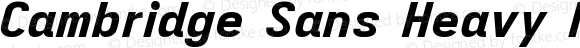 Cambridge Sans Heavy Italic Version 11.2.2; ttfautohint (v1.8.4)