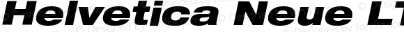 Helvetica Neue LT Pro 93 Black Extended Oblique