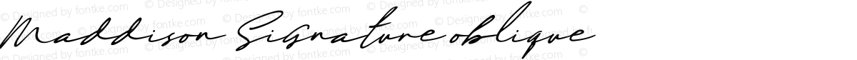 Maddison Signature oblique