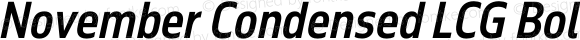 November Condensed LCG Bold Italic