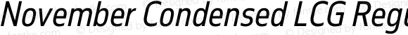 November Condensed LCG Regular Italic