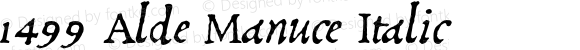 1499 Alde Manuce Italic