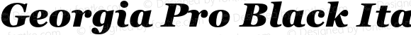 GeorgiaPro-BlackItalic