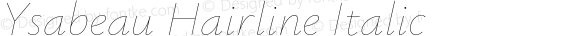 Ysabeau Hairline Italic