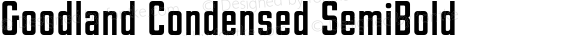 Goodland Condensed SemiBold