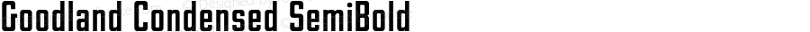 Goodland Condensed SemiBold