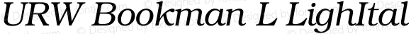 URW Bookman L Light Italic