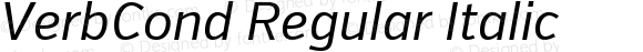 VerbCond Regular Italic