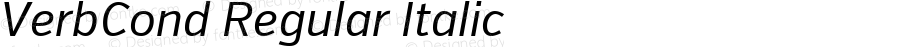 VerbCond Regular Italic