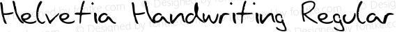 Helvetia Handwriting Regular