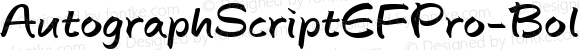 AutographScriptEFPro-Bold ☞