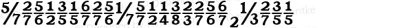 RonaldsonFractions-Bold ☞ 1.0 February 2008;com.myfonts.easy.canadatype.ronaldson.bold-fractions.wfkit2.version.31V6