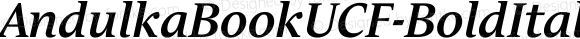 AndulkaBookUCF-BoldItalic ☞ 001.000;com.myfonts.storm.andulka.book-ucf-bold-italic.wfkit2.2fH8
