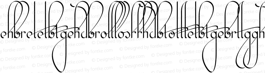 ☞KalligrandScriptLigatures