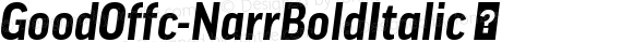 GoodOffc-NarrBoldItalic ☞ Version 7.504; 2014; Build 1020; ttfautohint (v1.5);com.myfonts.easy.fontfont.good-office.offc-narr-bold-italic.wfkit2.version.4bsd