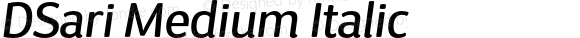 DSari Medium Italic