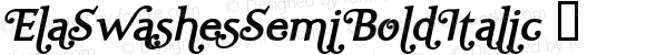 ElaSwashesSemiBoldItalic ☞ Macromedia Fontographer 4.1.5 30.03.2005;com.myfonts.easy.wiescherdesign.ela-swashes.semi-bold-italic.wfkit2.version.2nAG