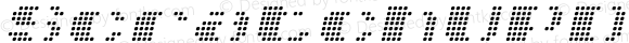 ☞Scratch UP Dot 10 SemiBlack Italic