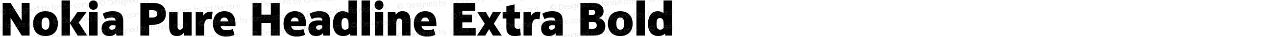 Nokia Pure Headline Extra Bold
