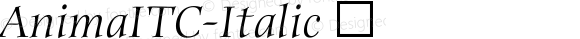 AnimaITC-Italic ☞ Version 1.00;com.myfonts.itc.anima.itc-anima-italic.wfkit2.3M53