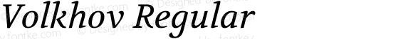 Volkhov Italic