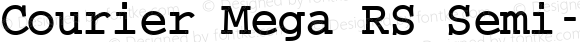 Courier Mega RS Semi-Condensed Bold