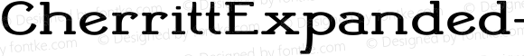 CherrittExpanded-ExpandedRegular ☞