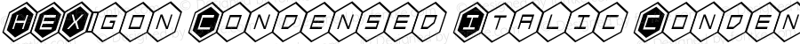 HEX:gon Condensed Italic