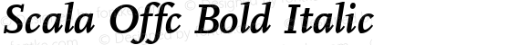 Scala Offc Bold Italic