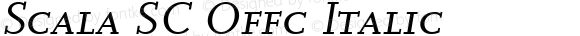 Scala SC Offc Italic