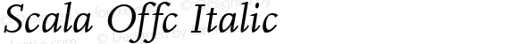 Scala Offc Italic
