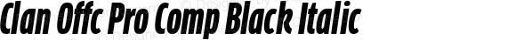 Clan Offc Pro Comp Black Italic