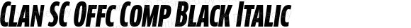 Clan SC Offc Comp Black Italic